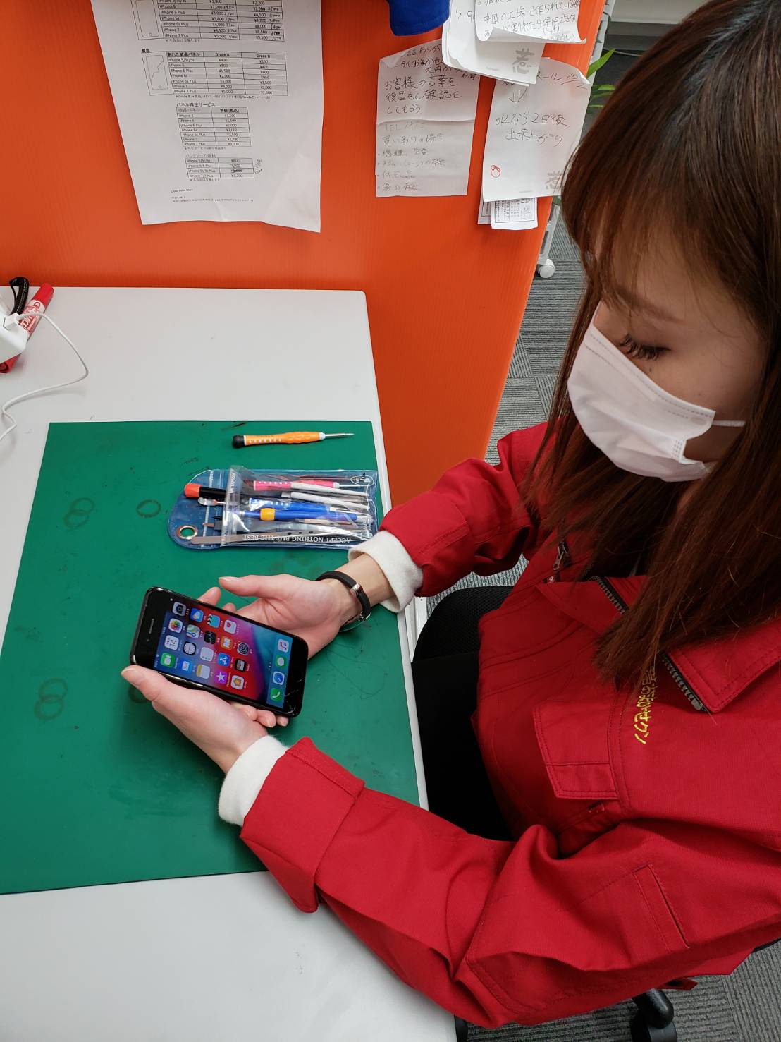 7 画面割れ修理でご来店