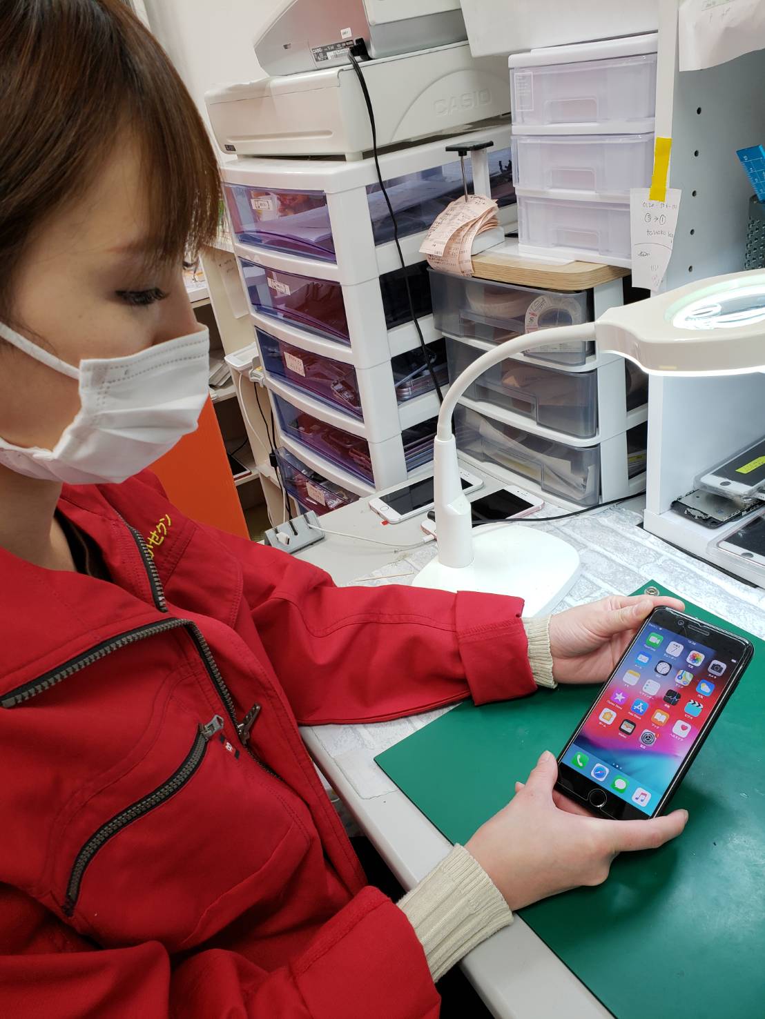 7plus修理でご来店