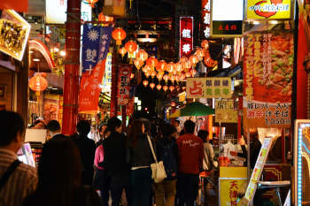 元町中華街の町並み