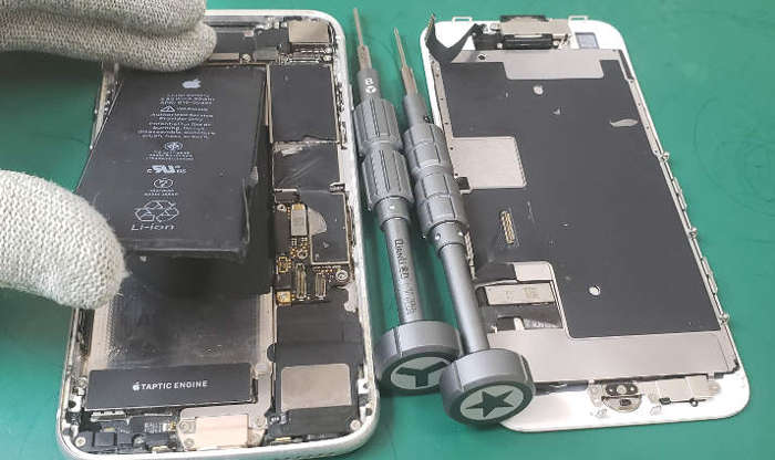 画面割れ修理でご来店