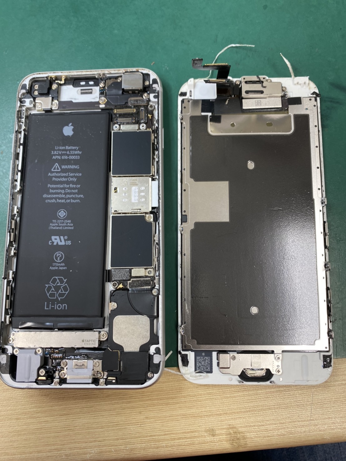 6s の画面割れ修理でご来店