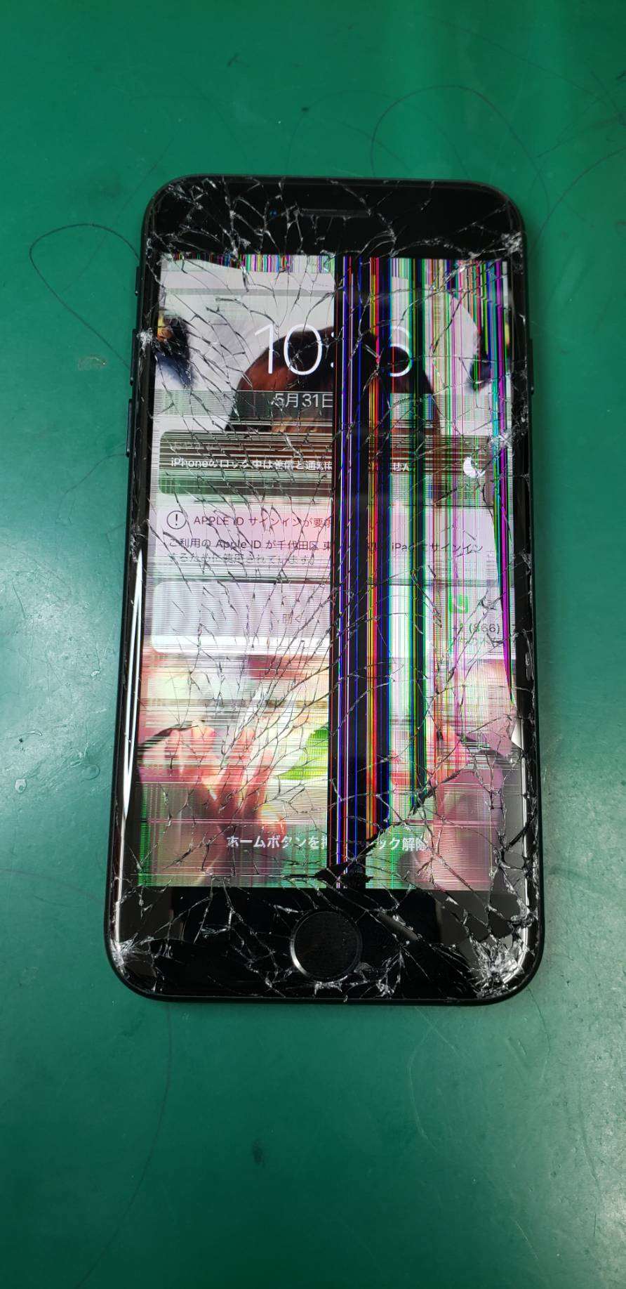 液晶割れ修理で来店