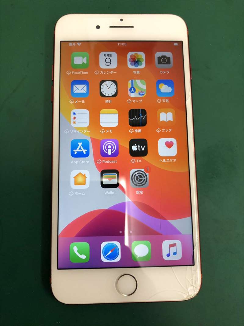 7plusの画面割れ修理でご来店