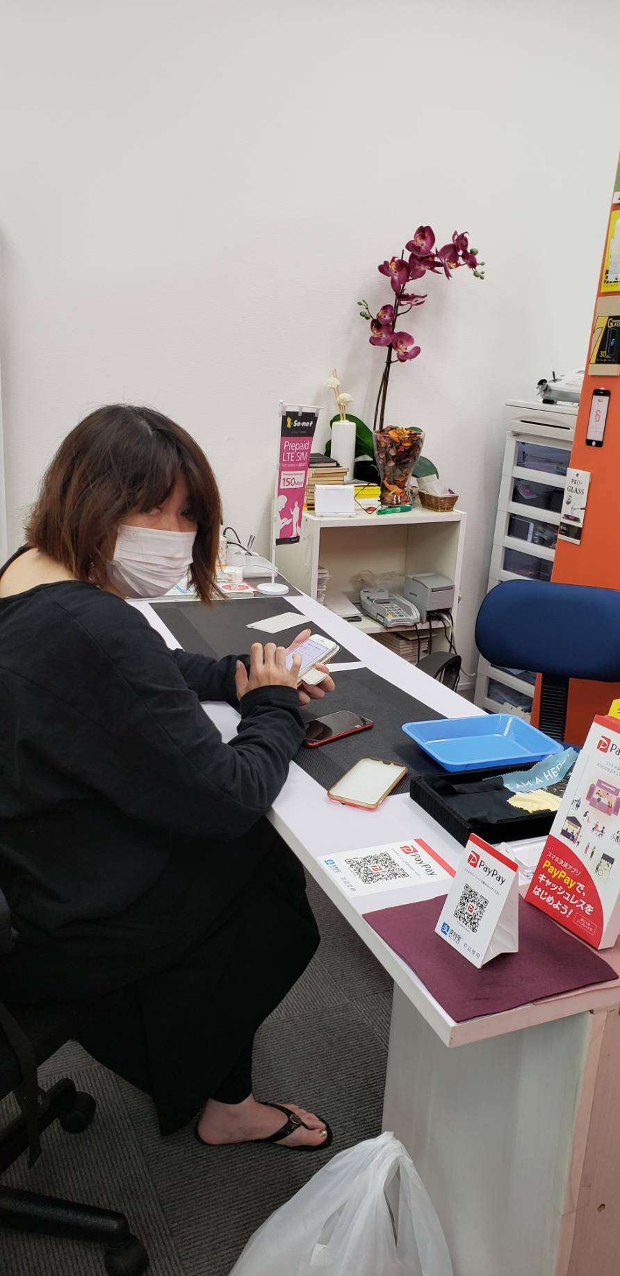 画面ひび割れ修理でご来店のA様