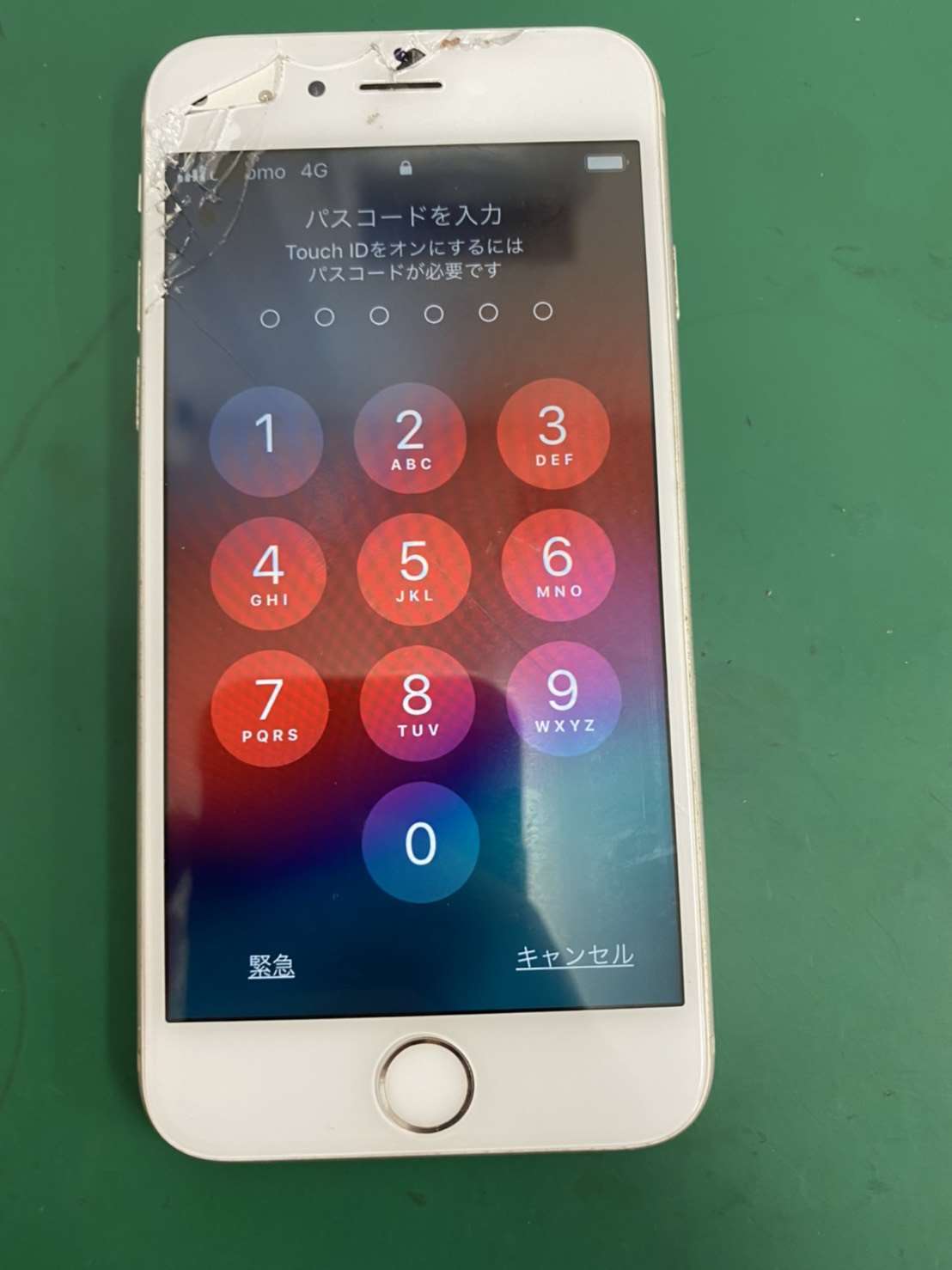 6sの画面割れ修理でご来店