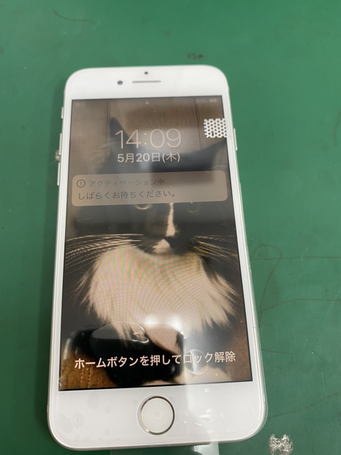 8 の画面割れ修理でご来店