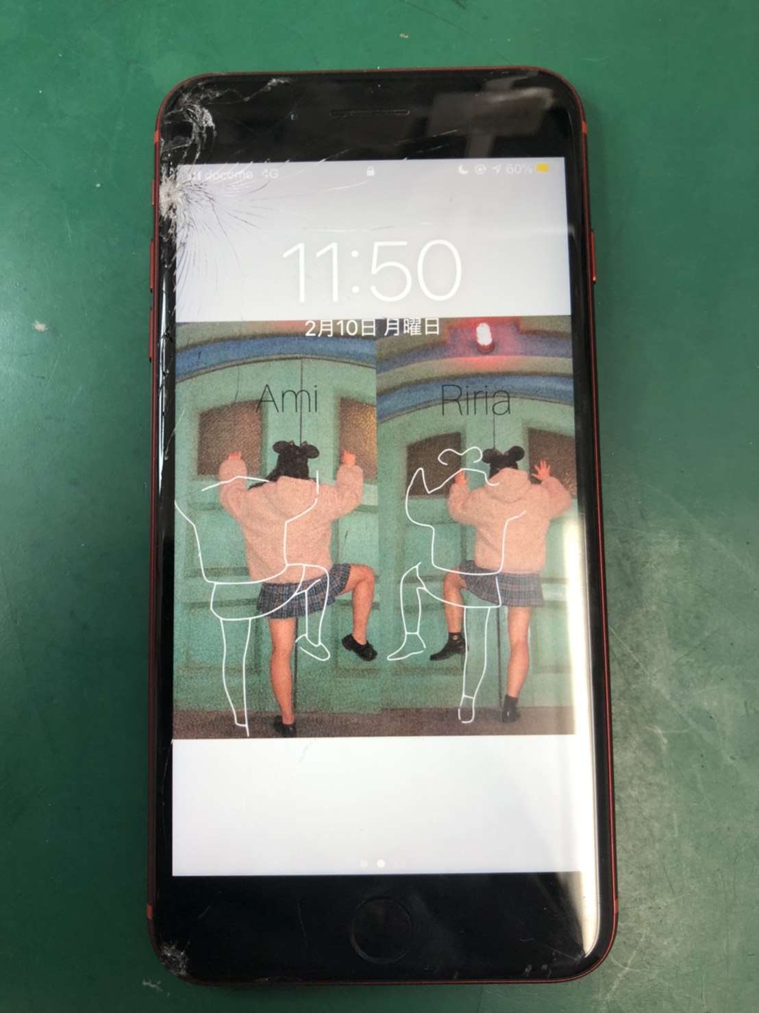  8plusの画面割れ修理でご来店