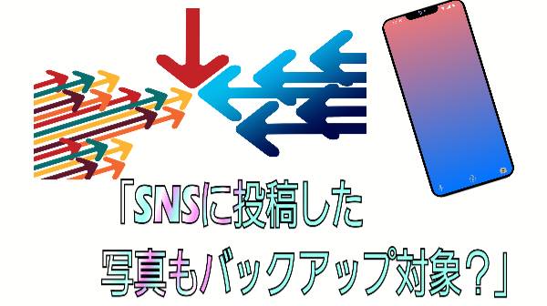 「SNSに投稿した写真もバックアップ対象？」について