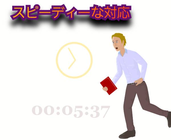 スピードが強み